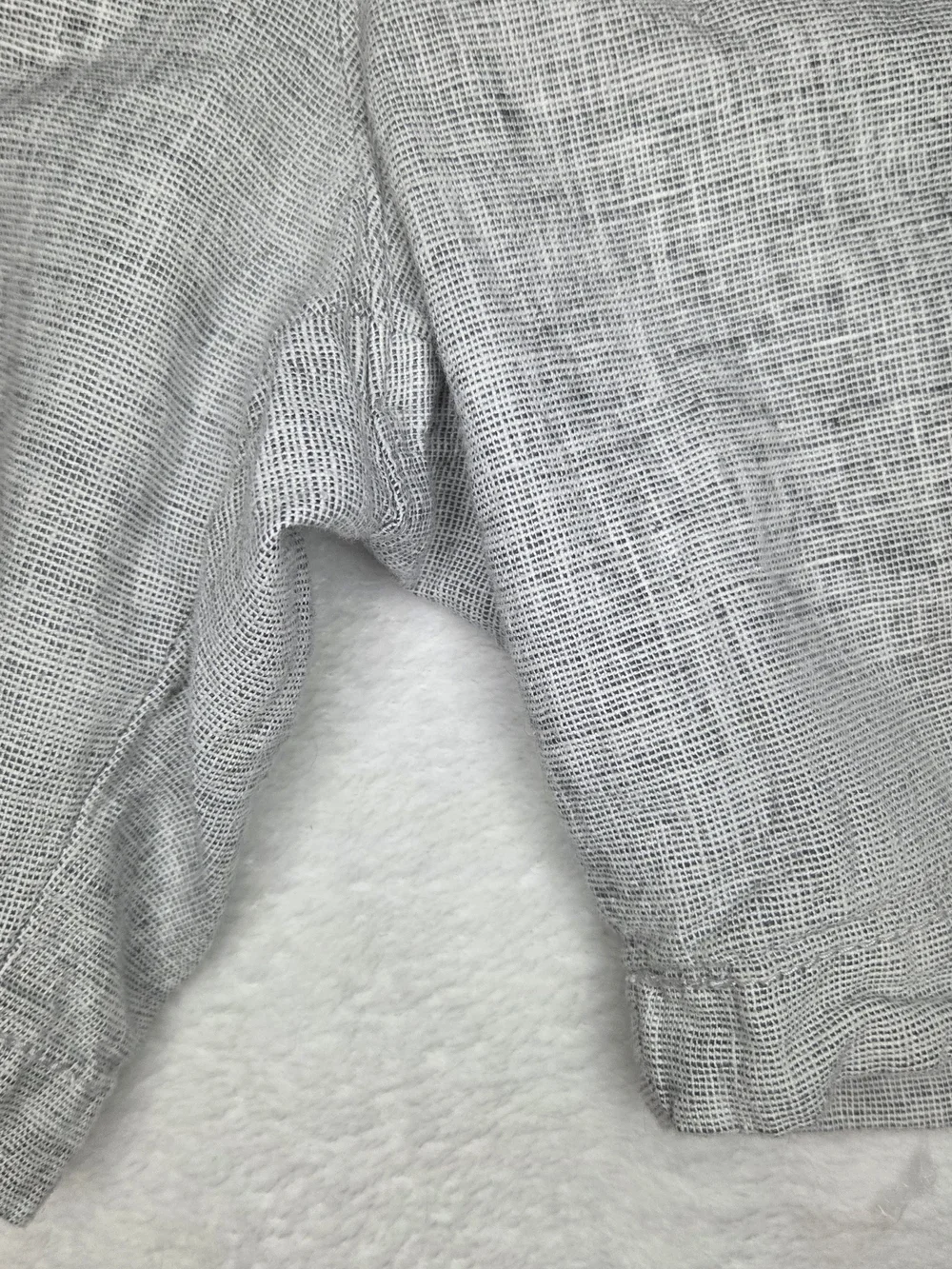Goodfellow & Co Light Gray Flat-Front Linen-Blend Shorts